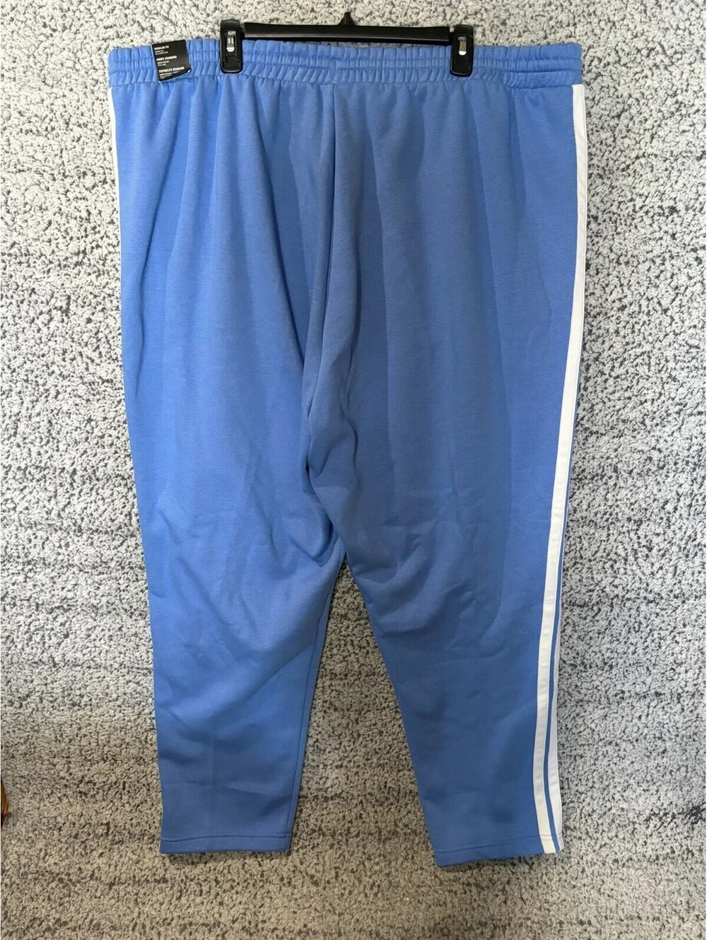 Adidas Essentials 3 Stripes Fleece Sweatpants 3XLT Tall Blue NWT JX0752